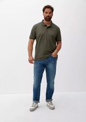 s.Oliver Poloshirt aus Baumwolle Farbe dunkelgrau Größe: 4XL günstig online kaufen