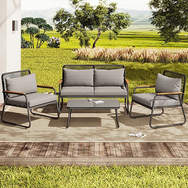 Celya Gartenlounge-Set Gartenlounges, Gartenmöbel Set mit günstig online kaufen
