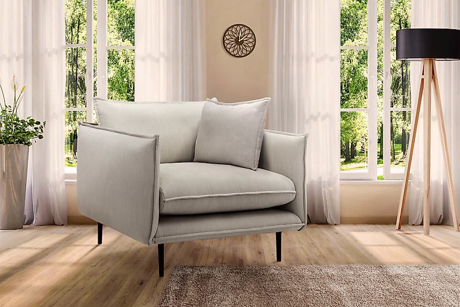 Home affaire 1,5-Sitzer "Somba" mit dickem Keder und eleganter Optik günstig online kaufen