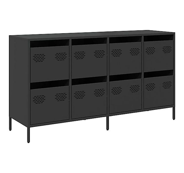 vidaXL Sideboard Sideboard Schwarz 135x39x73,5 cm Kaltgewalzter Stahl (1 St günstig online kaufen