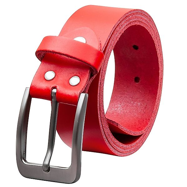 COLOGNEBELT Ledergürtel OM411-SL-Rot MADE IN GERMANY, günstig online kaufen