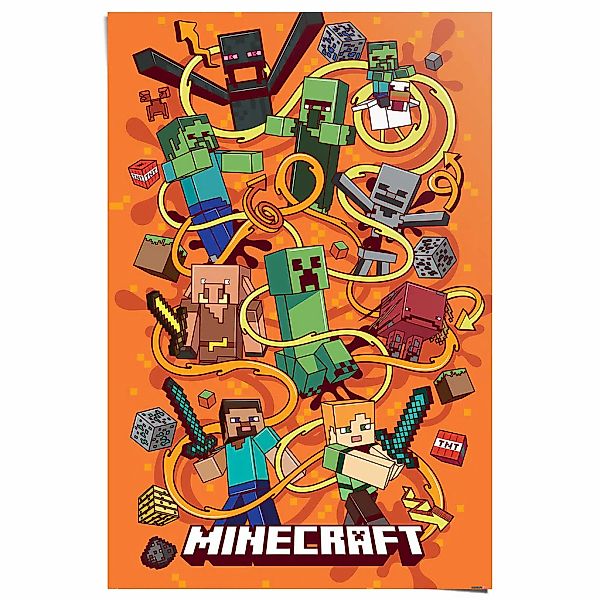 Reinders Poster "Minecraft - funtage montage" günstig online kaufen