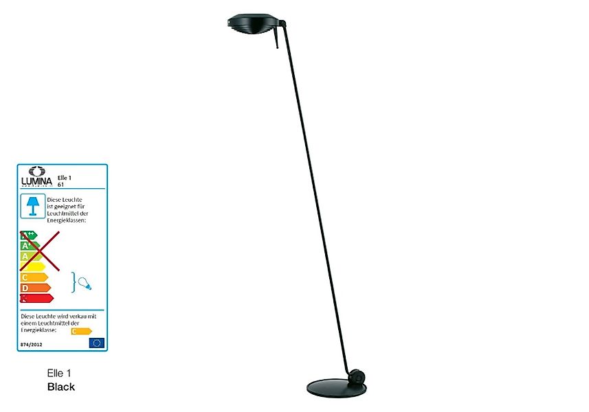Elle 1 Stehlampe schwarz günstig online kaufen