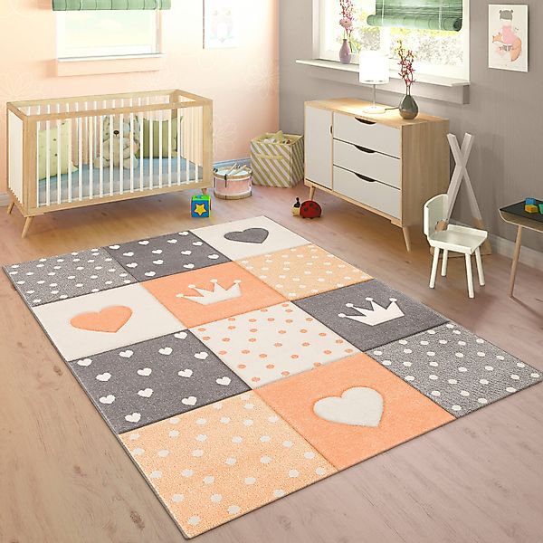Paco Home Kinderteppich »Cosmo 339«, rechteckig, 16 mm Höhe, Kurzflor, Past günstig online kaufen