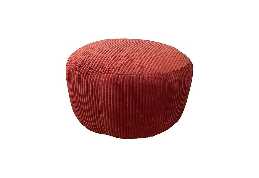 relaxdays Pouf mit Cordbezug, Rost günstig online kaufen