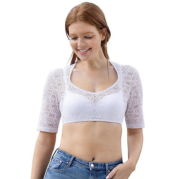 Nina Von C. Dirndlbluse Halbarm 'Daniela' 48464360, Weiß günstig online kaufen