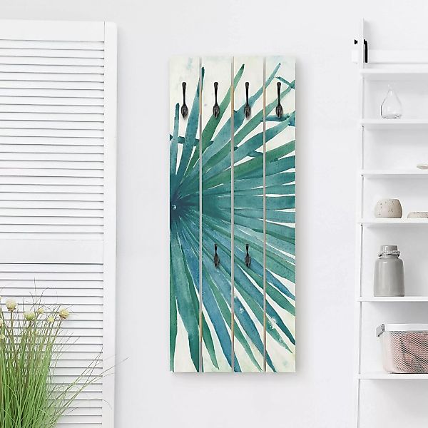 Wandgarderobe Tropische Palmenblätter Close-Up günstig online kaufen