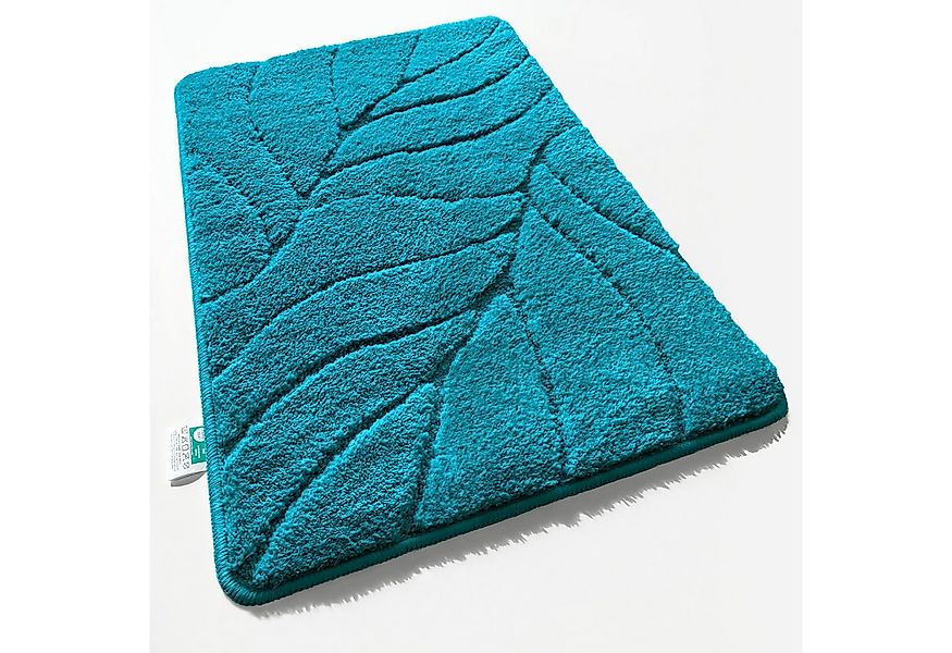 Kubus Duschmatte Elara, Badematte mit Blattstruktur, Polyester, Verschieden günstig online kaufen