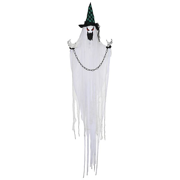 HOMCOM 204 cm Halloween Deko Hängender Geist Halloween Dekoration mit Geräu günstig online kaufen