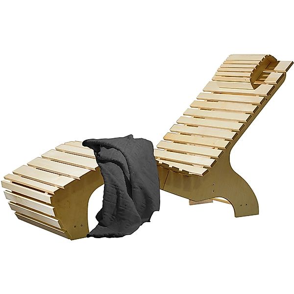 weka Wellnessliege "Komfort" inkl. Saunahandtuch, naturbelassenes Spezialho günstig online kaufen