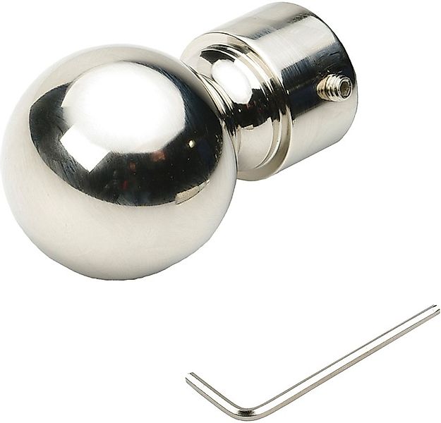 Liedeco Gardinenstangen-Endstück »Endstück, Endknopf nickel-glanz "Celebrat günstig online kaufen