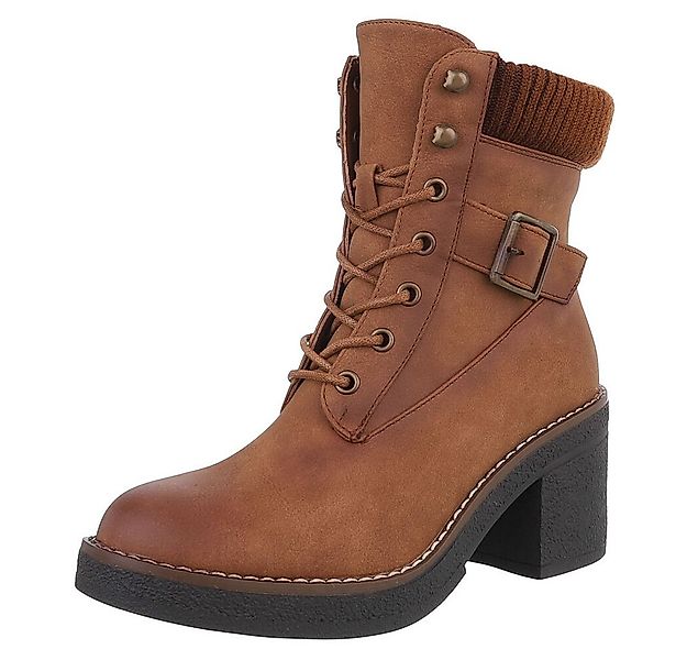 Ital-Design Damen Schnürschuhe Freizeit Schnürstiefelette (88519547) Blocka günstig online kaufen
