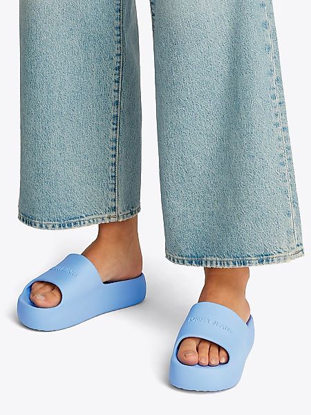 Tommy Jeans Pantolette "TJW CHUNKY POOL SLIDE ESS", Plateau, Sommerschuh, S günstig online kaufen