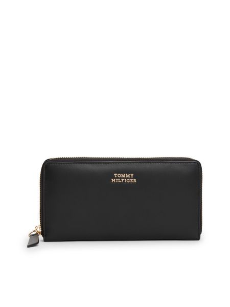 Tommy Hilfiger Geldbörse "TH LEATHER SLG LRG ZA", Damen Geldbeutel, Portemo günstig online kaufen