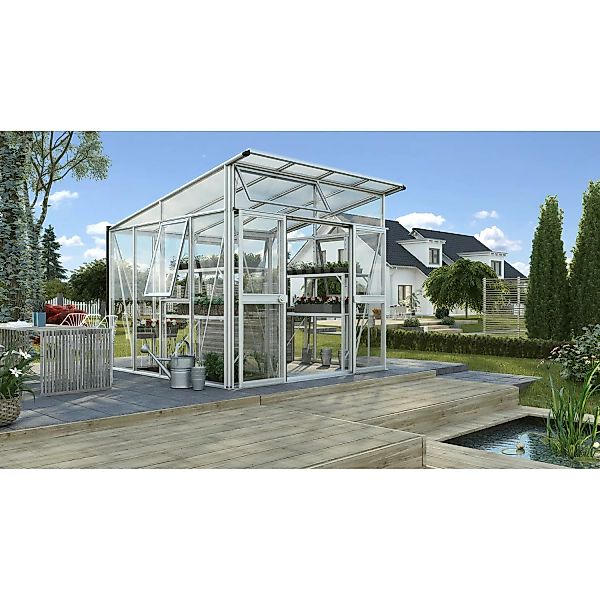 Vitavia Gewächshaus Aphrodite 7800 HKP ESG 3 mm + 10 mm Dach Alu günstig online kaufen