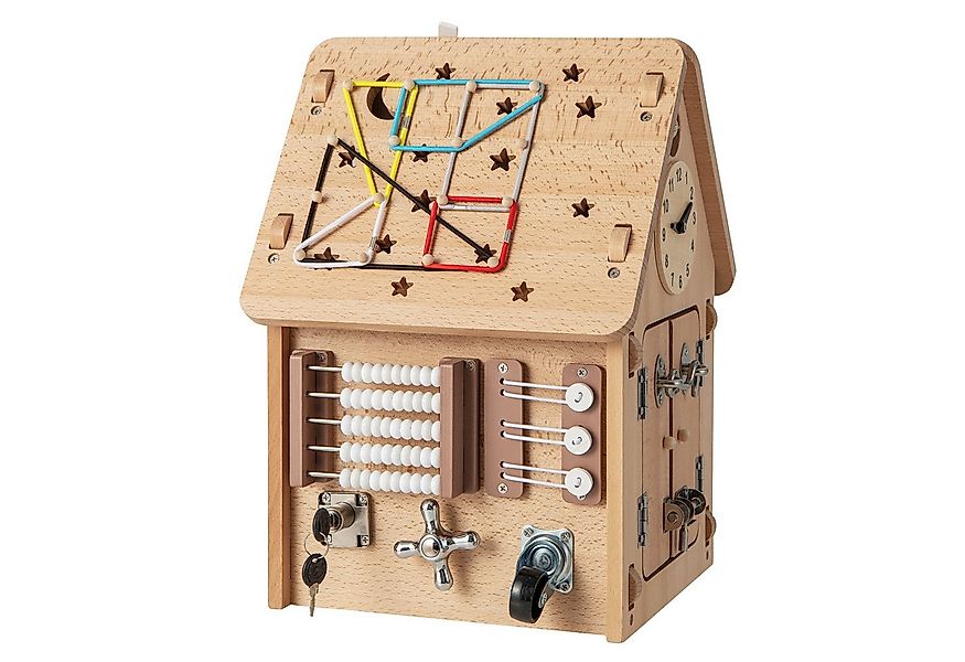 COSTWAY Lernspielzeug Kinder Spielhaus, Montessori Spielzeug aus Holz günstig online kaufen