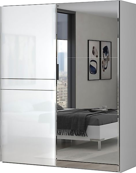 Places of Style Schwebetürenschrank "Piano, mit Einlegeböden, Kleiderstange günstig online kaufen