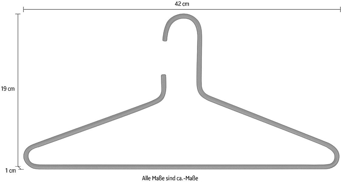 Spinder Design Kleiderbügel SENZA, Metall, Elegantes Design günstig online kaufen