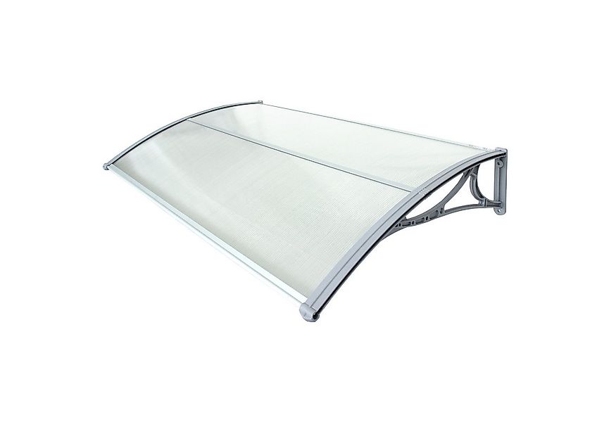 TRUTZHOLM Vordach Haustürvordach 75 x 120 cm Hohlkammerplatte Aluabschlussl günstig online kaufen