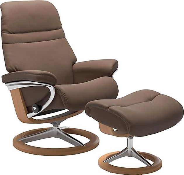 Stressless® Relaxsessel »Sunrise« Relaxsessel mit Hocker, mit Signature Bas günstig online kaufen