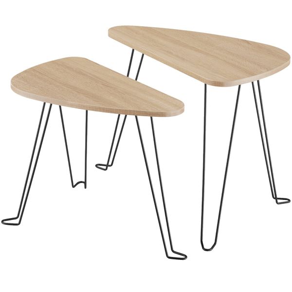 tectake Beistelltisch 2er Set Beistelltische (1-St., günstig online kaufen