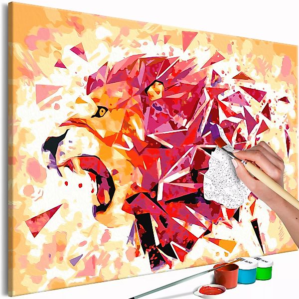 Malen Nach Zahlen - Abstract Lion günstig online kaufen