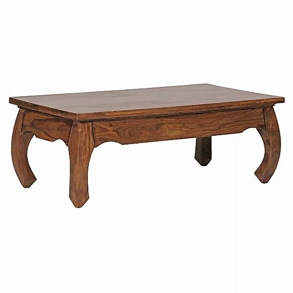Couchtisch Massiv-Holz Sheesham 110 cm breit Wohnzimmer-Tisch Design dunkel günstig online kaufen