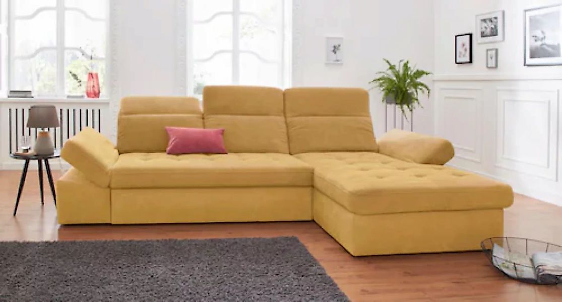 sit&more Ecksofa "Stardust L-Form", wahlweise mit Bettfunktion und Bettkast günstig online kaufen