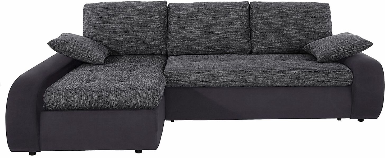 TRENDMANUFAKTUR Ecksofa "Indie, modern und bequem, Materialmix, L-Form", wa günstig online kaufen