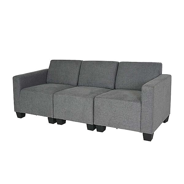 MCW Modular 3-Sitzer Sofa Couch Moncalieri Grau günstig online kaufen
