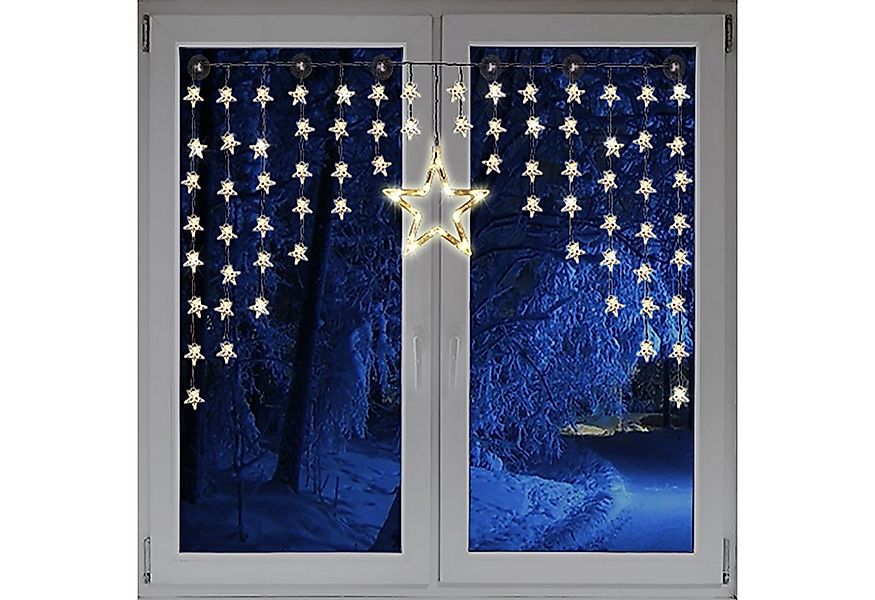 Mojawo Lichtervorhang Weihnacht's LED Sternenvorhang Lichterkette Sternenvo günstig online kaufen