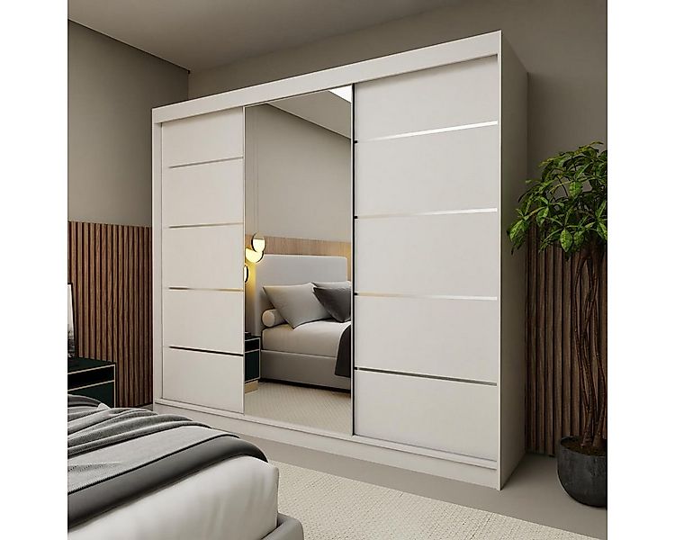 Compleo Schwebetürenschrank mit Spiegel 240 cm günstig online kaufen