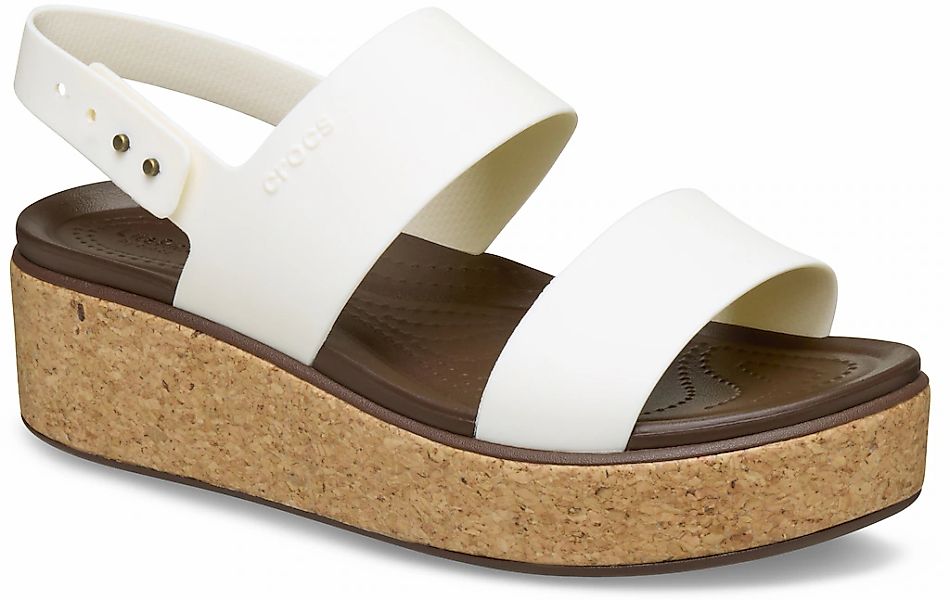 Crocs Keilsandalette "Brooklyn Cork Low Wedge", Plateausandale, Sommerschuh günstig online kaufen