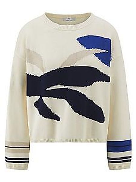 Rundhals-Pullover Peter Hahn weiss günstig online kaufen