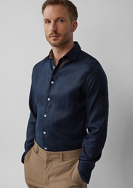 s.Oliver Langarmhemd Hemd Tailored Fit: Langarmhemd aus Leinen mit elegante günstig online kaufen