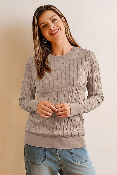 Arach&Cloz Strickpullover Damen Pullover Strickpullover Blusenoberteile Lan günstig online kaufen