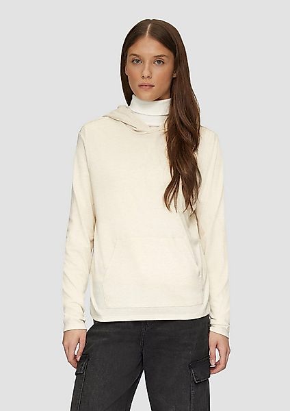 s.Oliver Langarmshirt T-Shirt Leichter Hoodie aus Viskose-Jersey günstig online kaufen