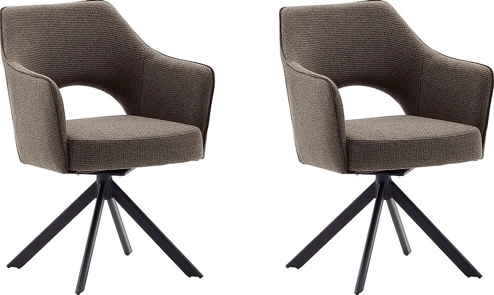MCA furniture 4-Fußstuhl »Tonala«, (Set), 2 St., Velourstoff grob, (2er-Set günstig online kaufen