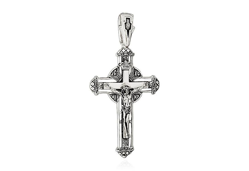 NKlaus Kettenanhänger 925 Silber Kreuzanhänger 46mm x 30mm Kruzifix Jesus C günstig online kaufen