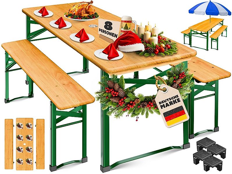 KESSER Bierzeltgarnitur 3 teiliges-Set, Festzeltgarnitur, 170cm, Klappbar, günstig online kaufen
