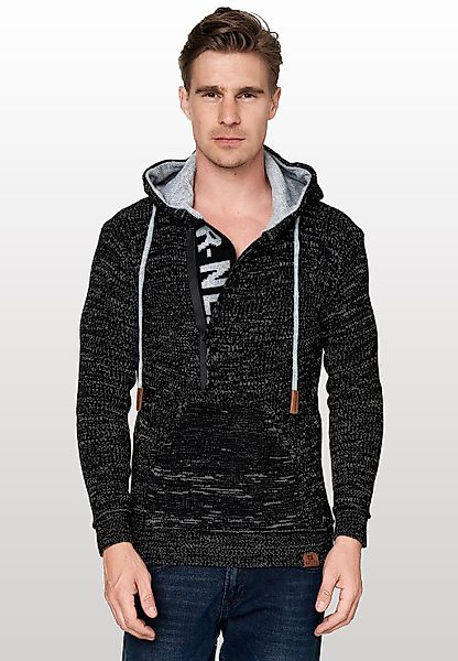 Rusty Neal Kapuzensweatshirt mit stylischem Ausschnitt günstig online kaufen