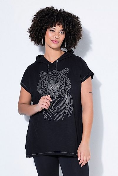 Angel of Style T-Shirt T-Shirt Komfort Fit Kapuze Glitzersteinchen-Tiger günstig online kaufen