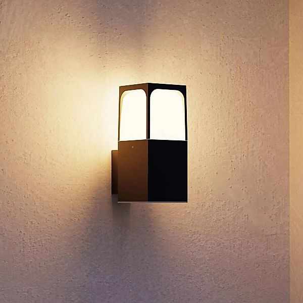 Forlight Außenwandlampe Veta, schwarz, Alu, Breite 9 cm günstig online kaufen