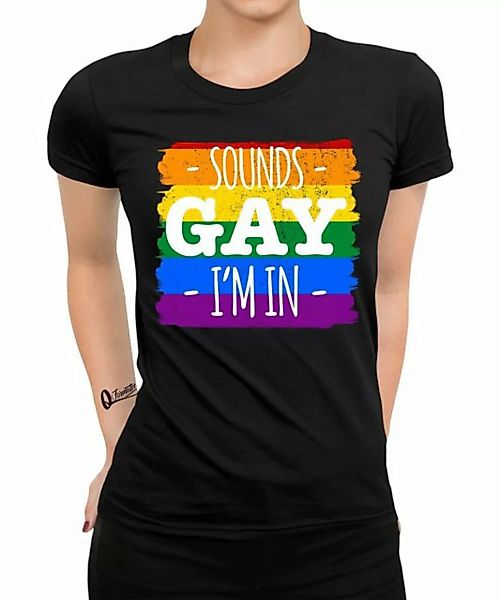 Quattro Formatee Kurzarmshirt Sounds Gay I'm in - Stolz Regenbogen LGBT Gay günstig online kaufen