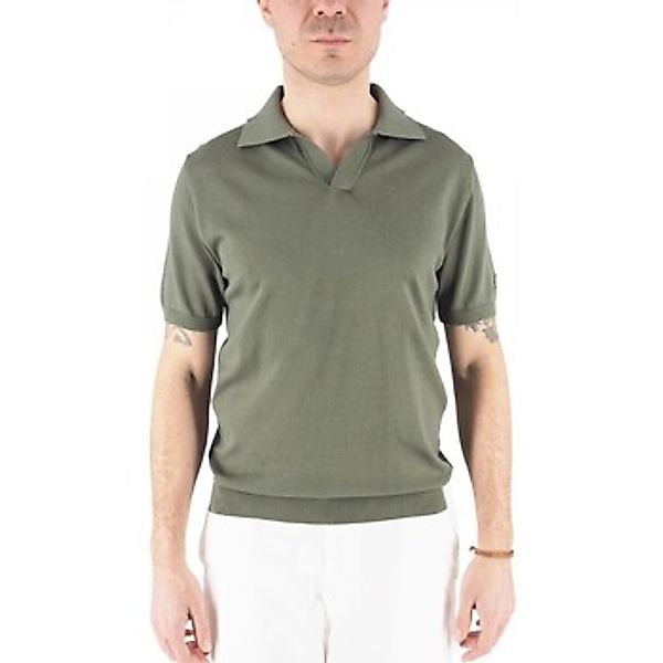 Devid Label  T-Shirts & Poloshirts Alassio Poloshirt aus Militrstrick günstig online kaufen