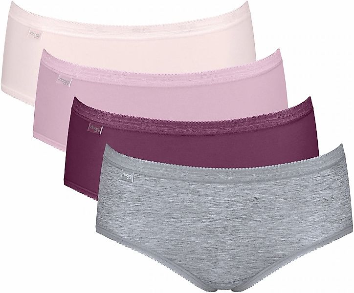 sloggi Midislip "Basic+" 4er Pack, weiche Nähte, bequem, feminin günstig online kaufen