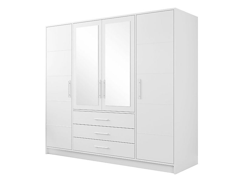 MIRJAN24 Kleiderschrank Bali 4D (mit Drehtüren, Spiegel und Schubladen) Sch günstig online kaufen