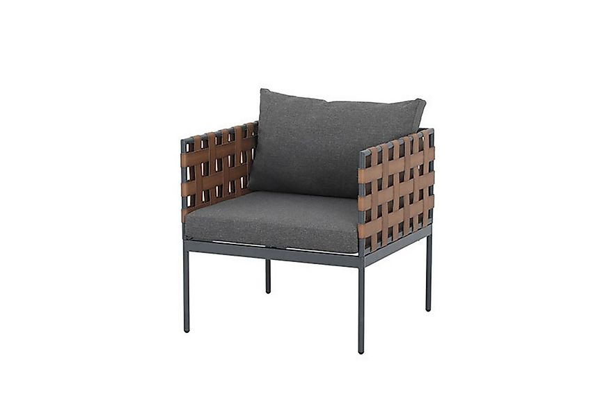 riess-ambiente Gartensessel UNIQUE 70cm schwarz / braun / grau · Gartensess günstig online kaufen