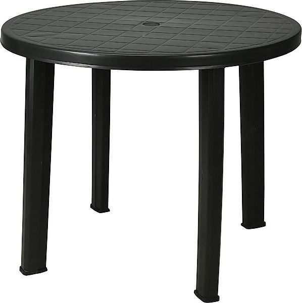 Progarden Gartentisch Rund Ø 90cm Kunststoff Terrassentisch Bistrotisch Sch günstig online kaufen
