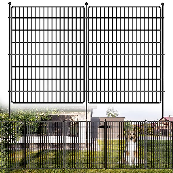 GarveeMore Gartenzaun Freien Stücke ohne Tür, günstig online kaufen